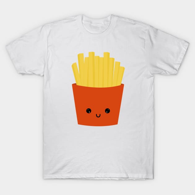 Cute Kawaii French fries T-Shirt by Cute Tees Kawaii